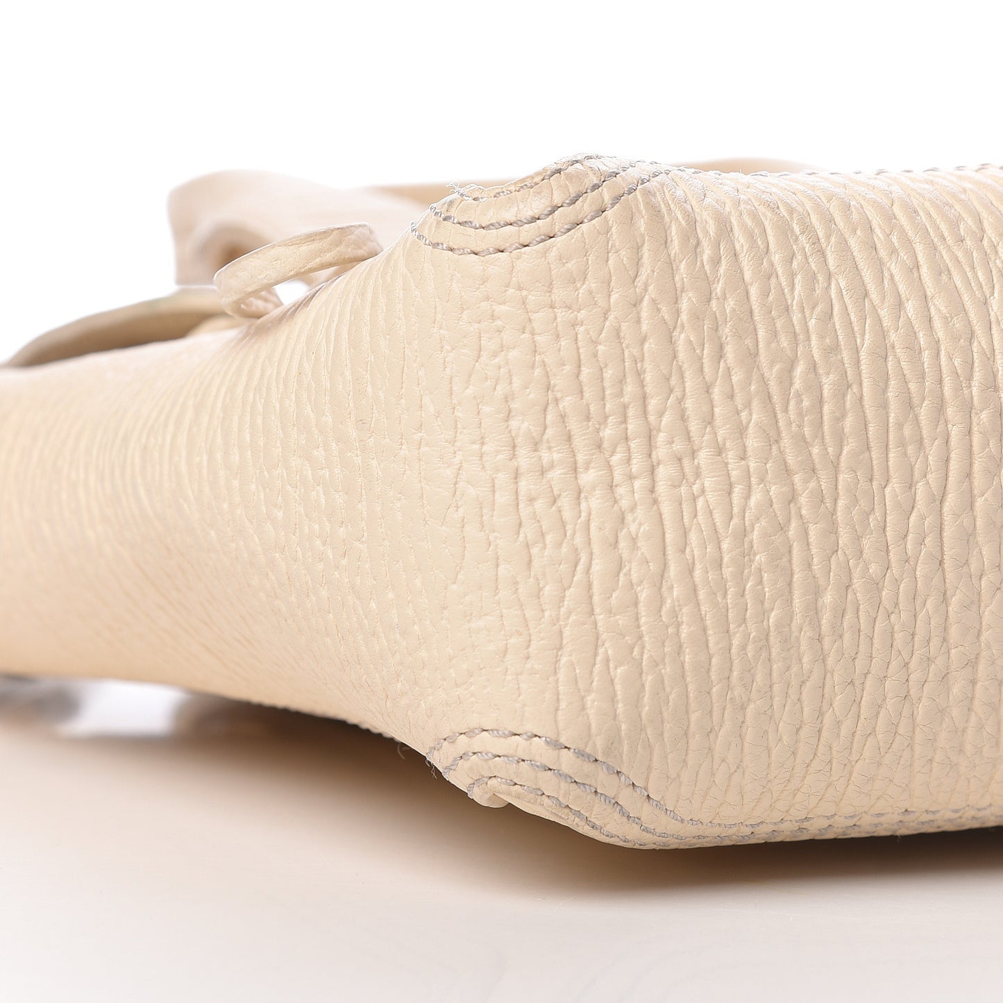 3.1 Textured Calfskin Mini Pashli Satchel Milk
