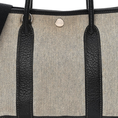 Hermes Twill D H Negonda Garden Party 30 TPM Ecru Black 8 of 10