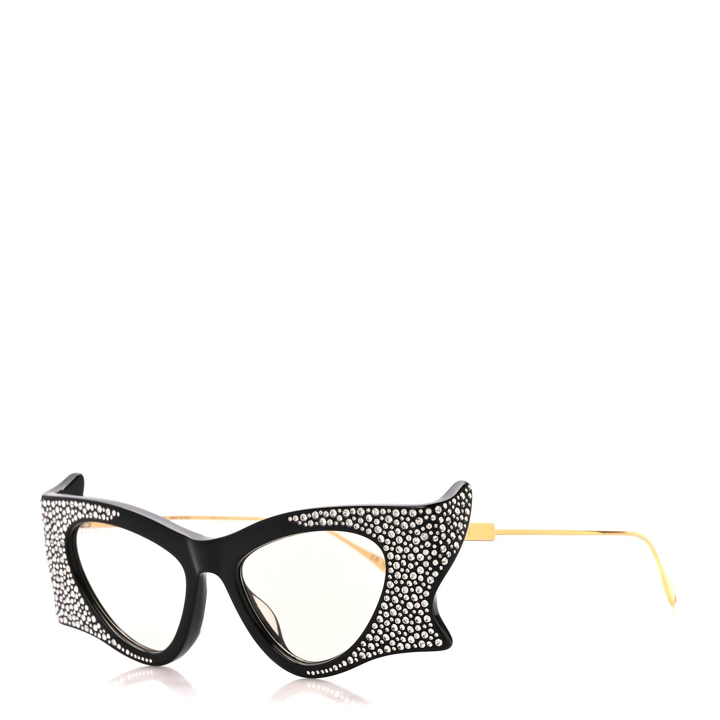 Crystal Cateye Hollywood Forever Sunglasses GG1328S Black