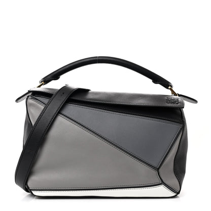 Loewe Calfskin Medium Puzzle Bag Grey Multito 1 of 10