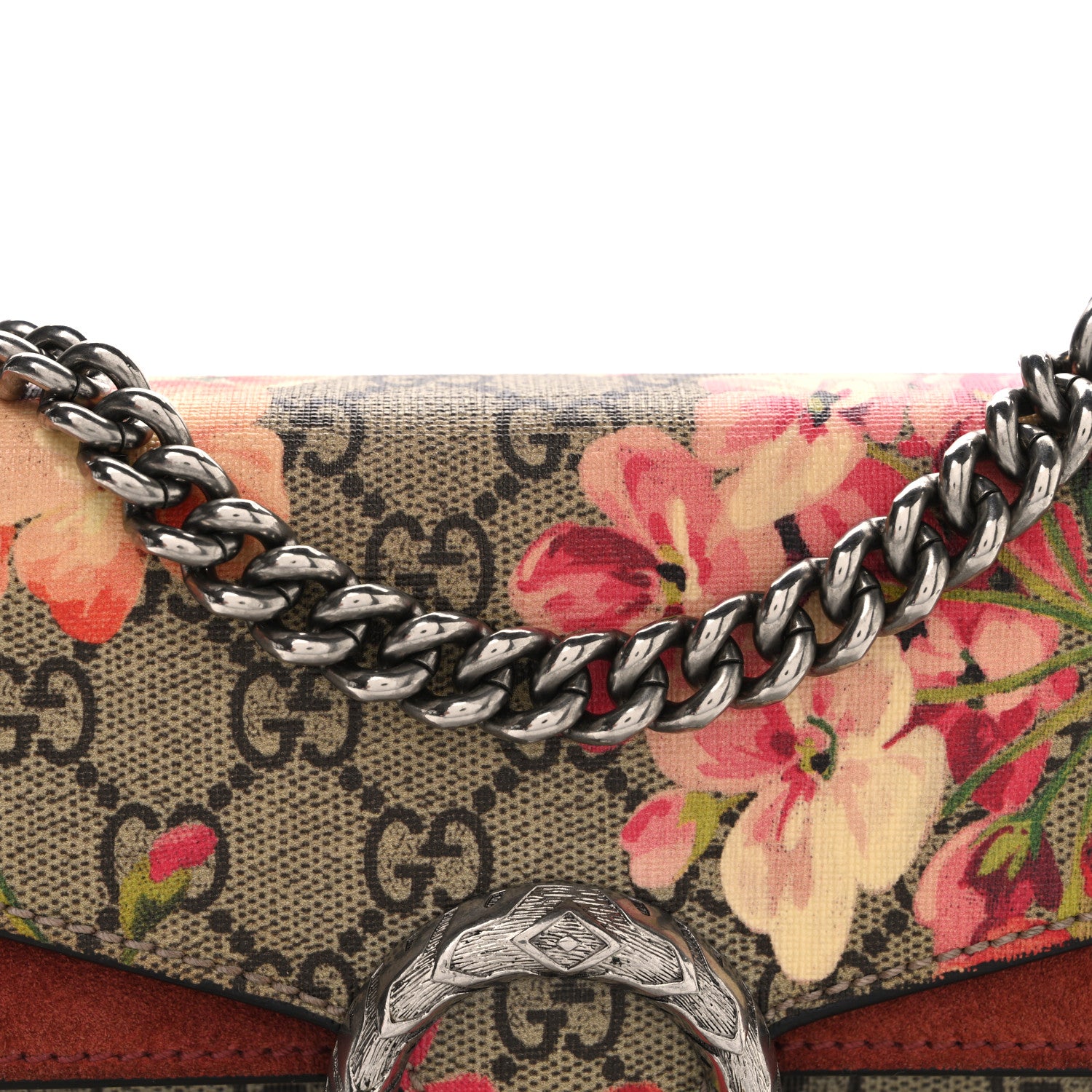 Gucci GG Supreme Monogram Blooms Mini Dionysus Shoulder Bag Beige Multicolor Dry Rose 8 of 10