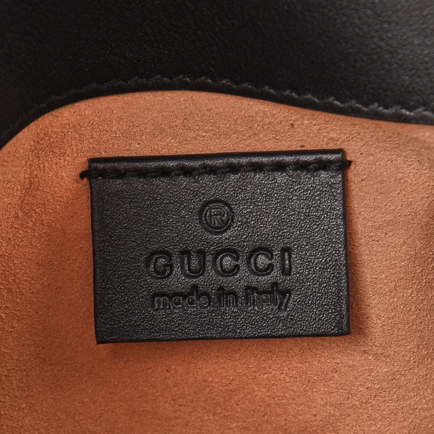 Calfskin Matelasse Super Mini GG Marmont Shoulder Bag Black