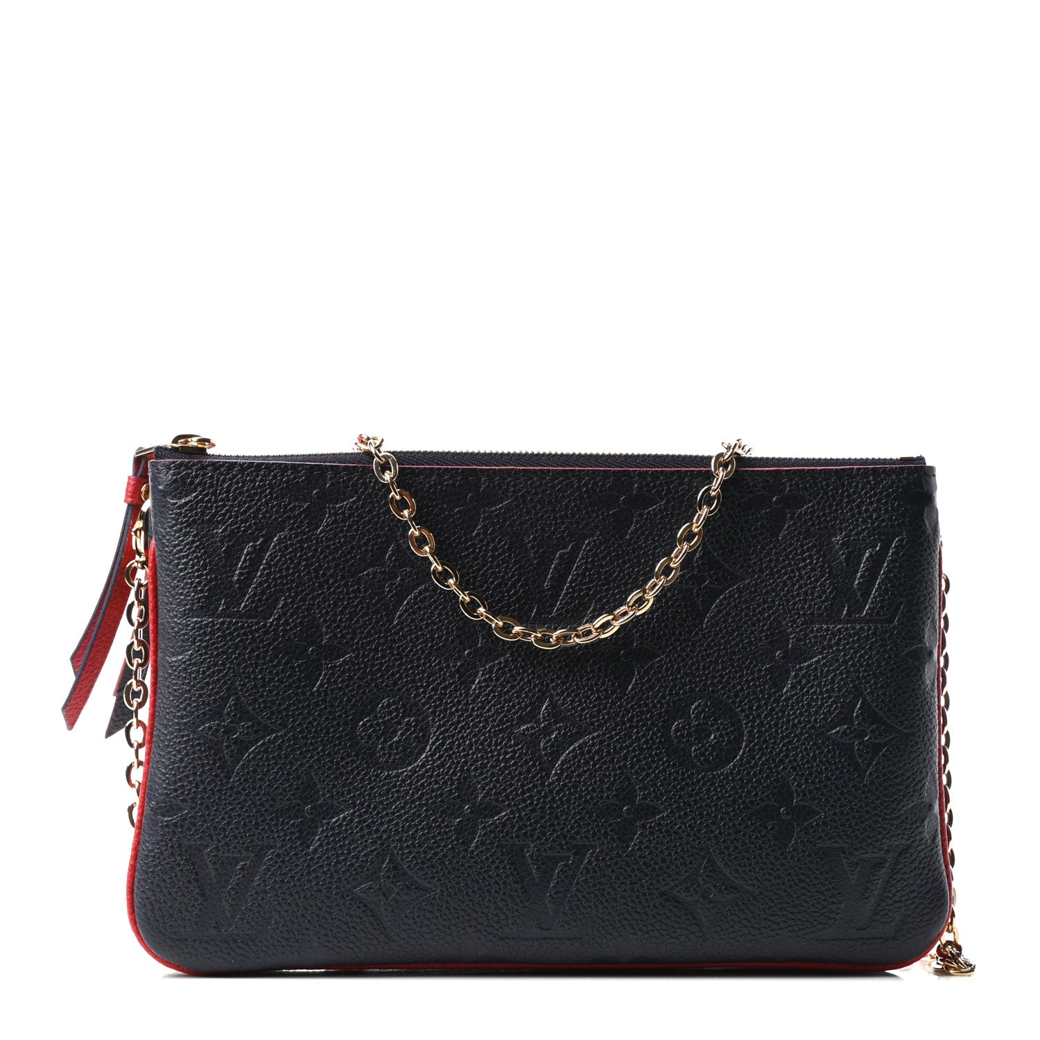 Louis Vuitton Empreinte Double Zip Pochette Marine Rouge 1 of 9