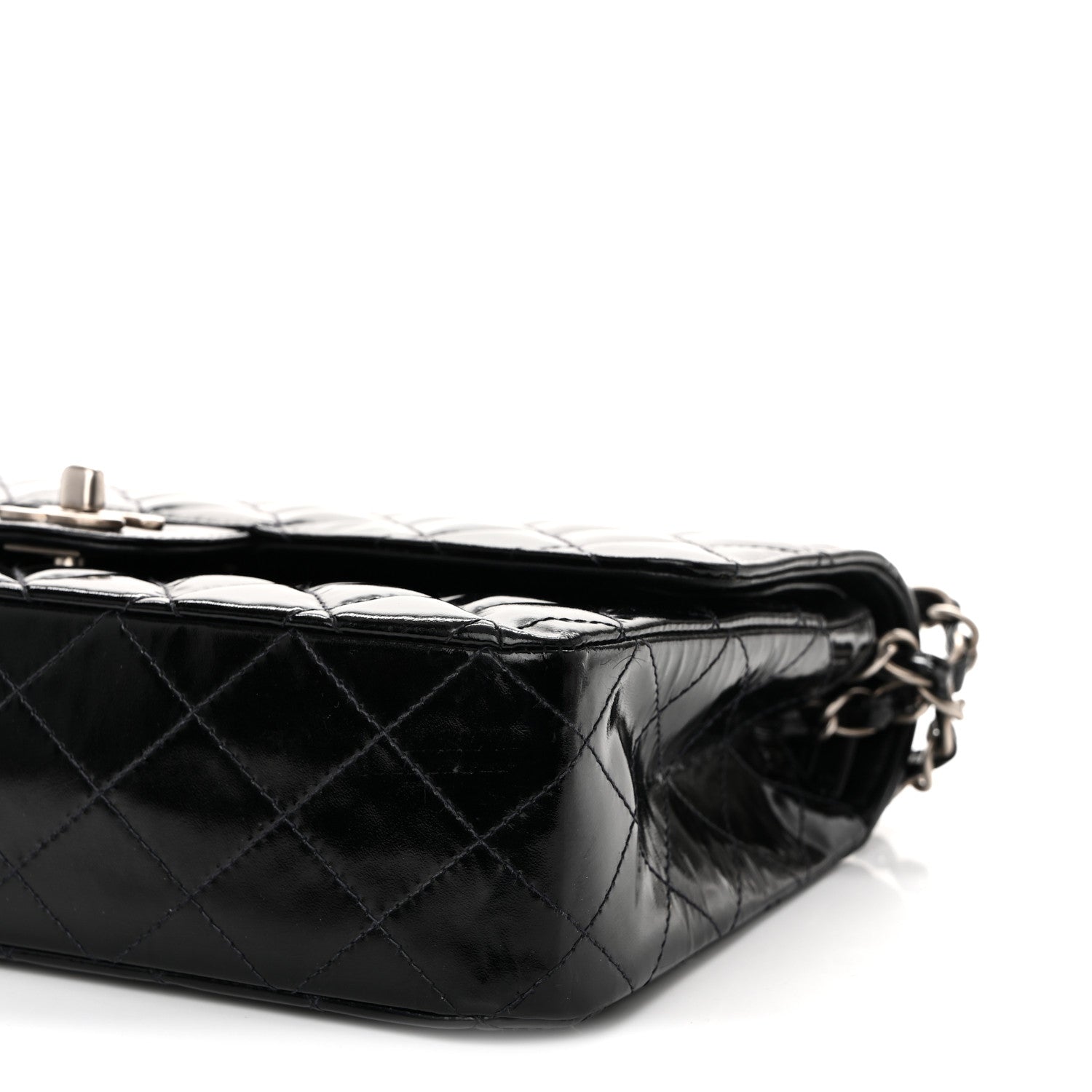 Chanel Glazed Calfskin Quilted Medium Double Flap Black 10 of 10