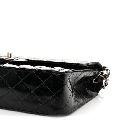 Chanel Glazed Calfskin Quilted Medium Double Flap Black 10 of 10