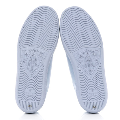 Gucci Calfskin Interlocking G Perforated Womens Ace Sneakers 36.5 Porcelain Light Blue Zaffiro 5 of 9