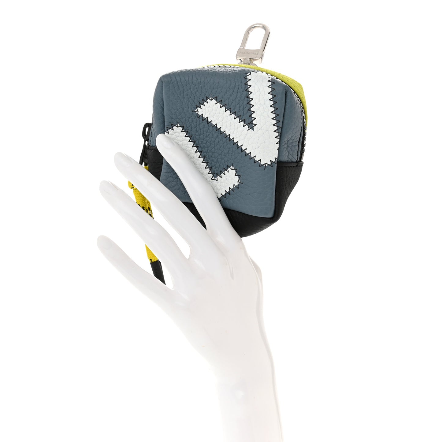 Taurillon Squared Pouch Bag Charm Multicolor