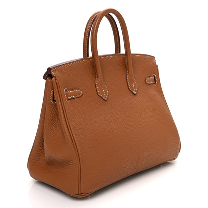 Hermes Togo Birkin 25 Gold 3 of 11