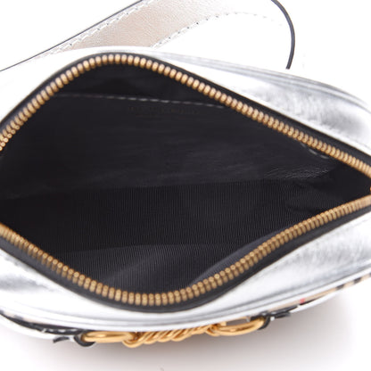 Burberry Metallic Smooth Calfskin 1983 Knight Check Link Bum Bag Silver 5 of 9