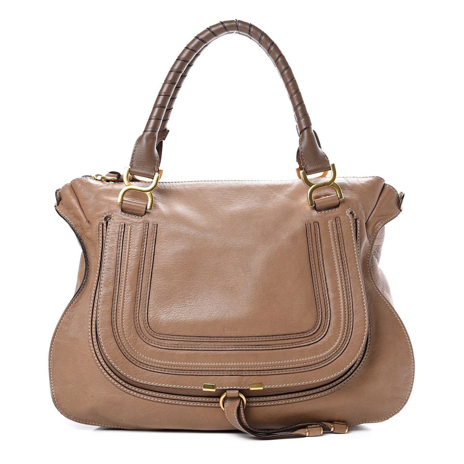 Chloe Calfskin Large Marcie Satchel Nut 1 of 24