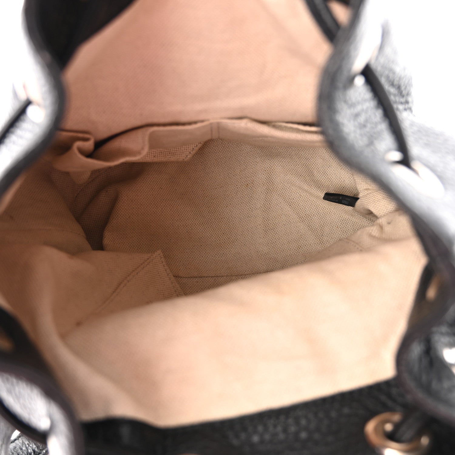 Gucci Calfskin Small Bamboo Backpack Black 5 of 12