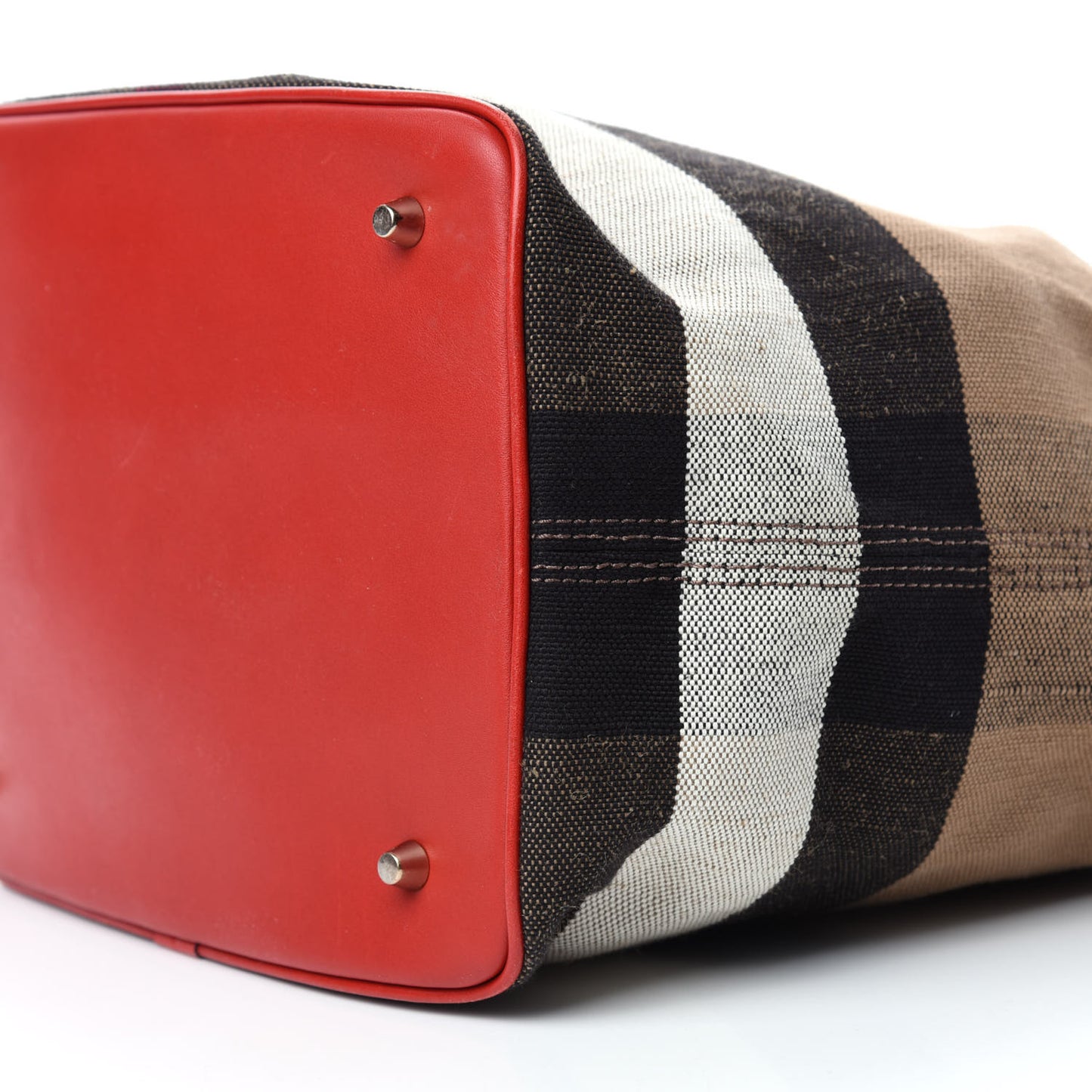 Canvas Mega Check Medium Susanna Hobo Red