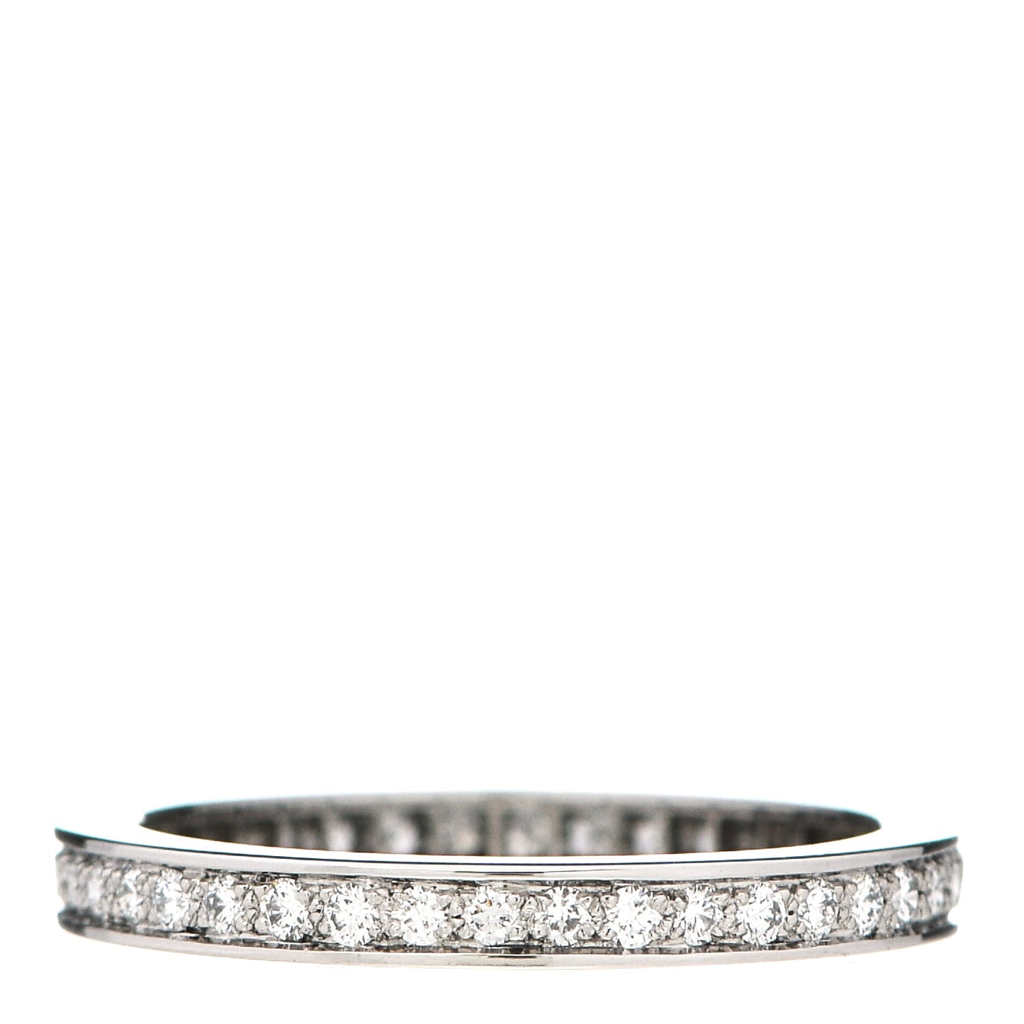 Platinum Diamond 2.1mm Romance Wedding Band Ring 50 5.25