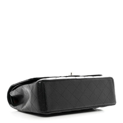 Chanel Caviar Quilted Jumbo Double Flap Black 4 of 11