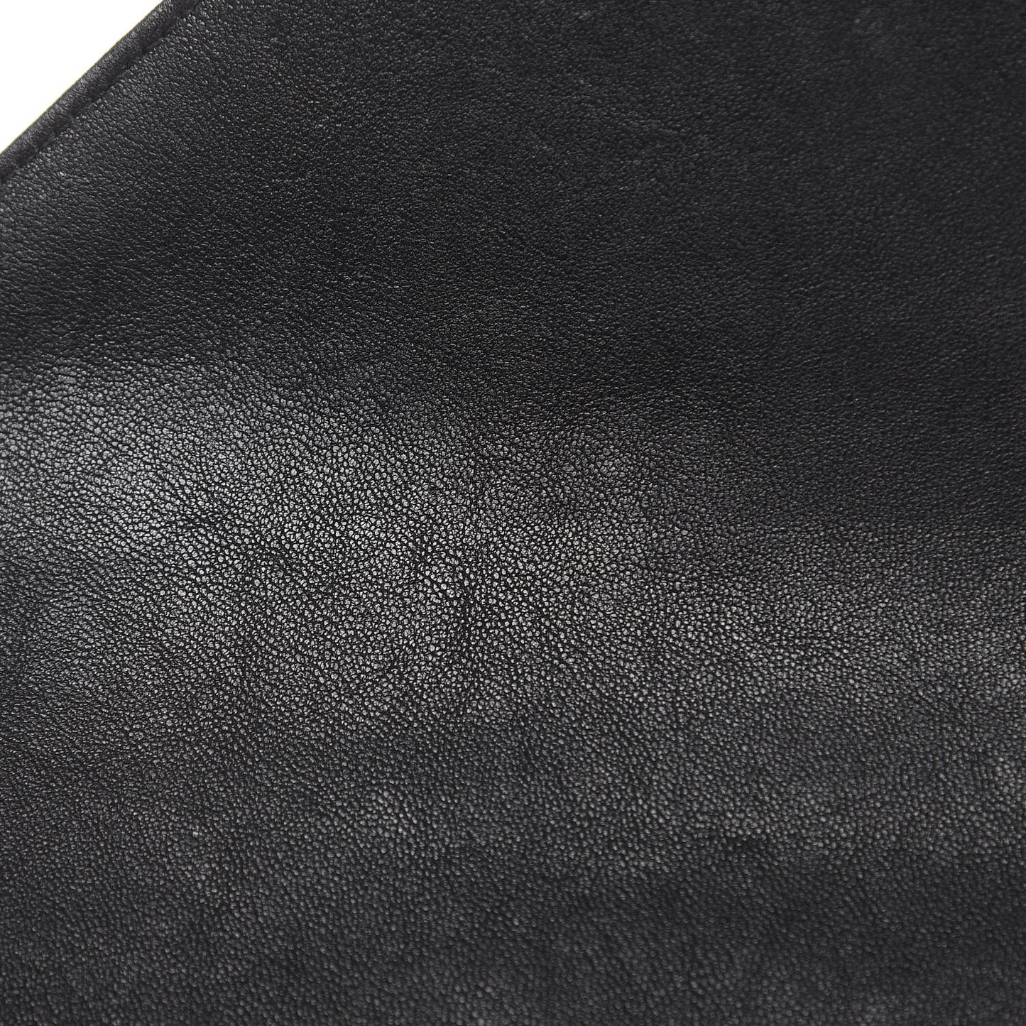 Sheepskin Matelasse Chevron Monogram Medium College Bag Black