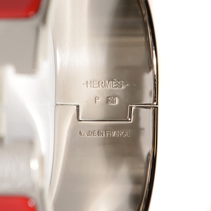 Hermes Enamel Wide Clic Clac H Bracelet PM Rouge Vif 3 of 7