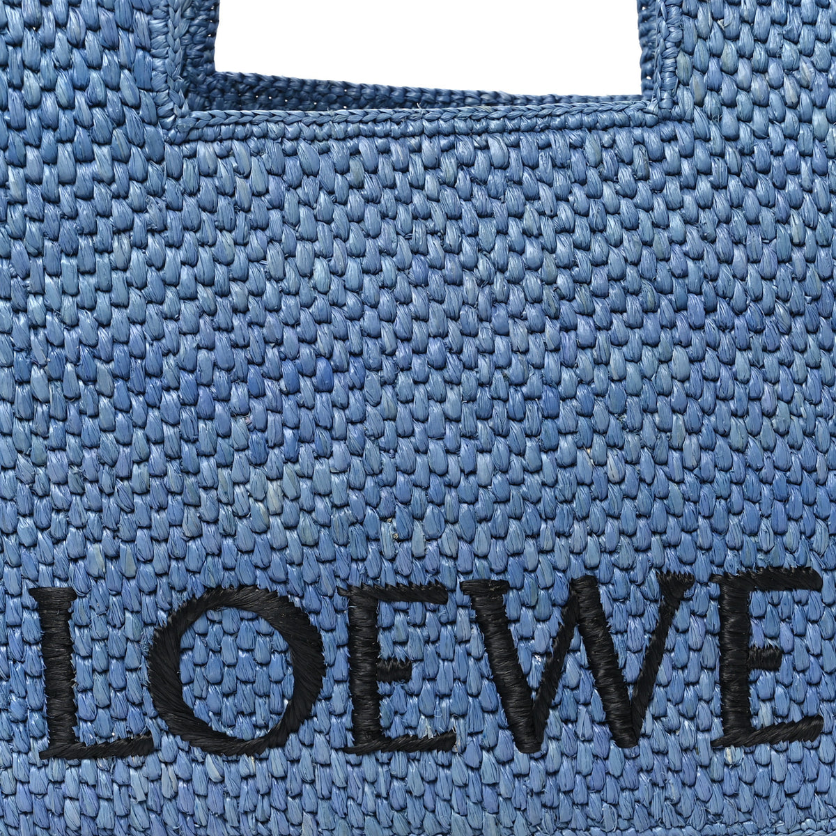 Loewe X PAULA'S IBIZA Raffia Small Font Tote Light Blue 6 of 8