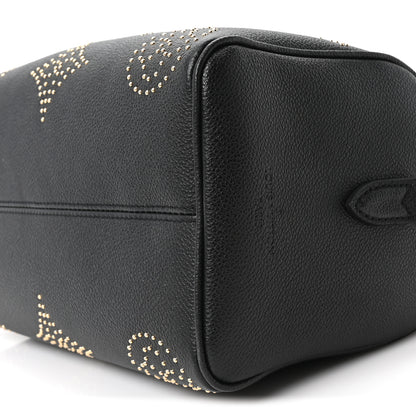 Louis Vuitton Empreinte Monogram Giant Studded Speedy Bandouliere 25 Black 9 of 9