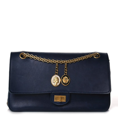 Chanel Calfskin Nude 2.55 Medals Reissue 226 Flap Navy 1 of 10