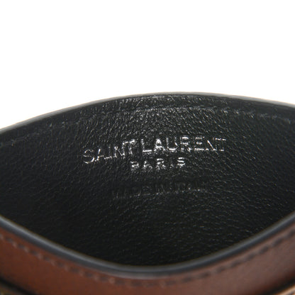 Saint Laurent Calfskin Camouflage Monogram Credit Card Case Kaki 6 of 6