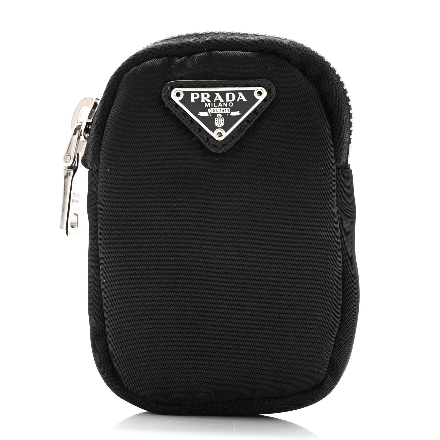 Prada Tessuto Nylon Mini Pouch Black Purse Black 3 of 7