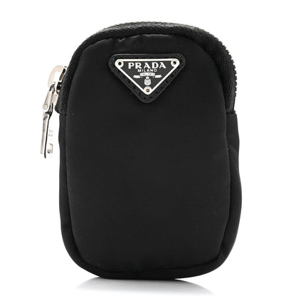 Prada Tessuto Nylon Mini Pouch Black Purse Black 3 of 7