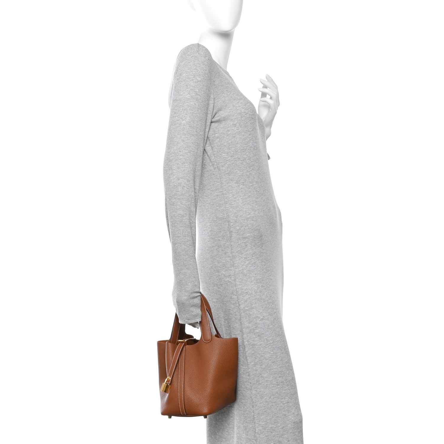Hermes Taurillon Clemence Picotin Lock 18 PM Gold 2 of 11