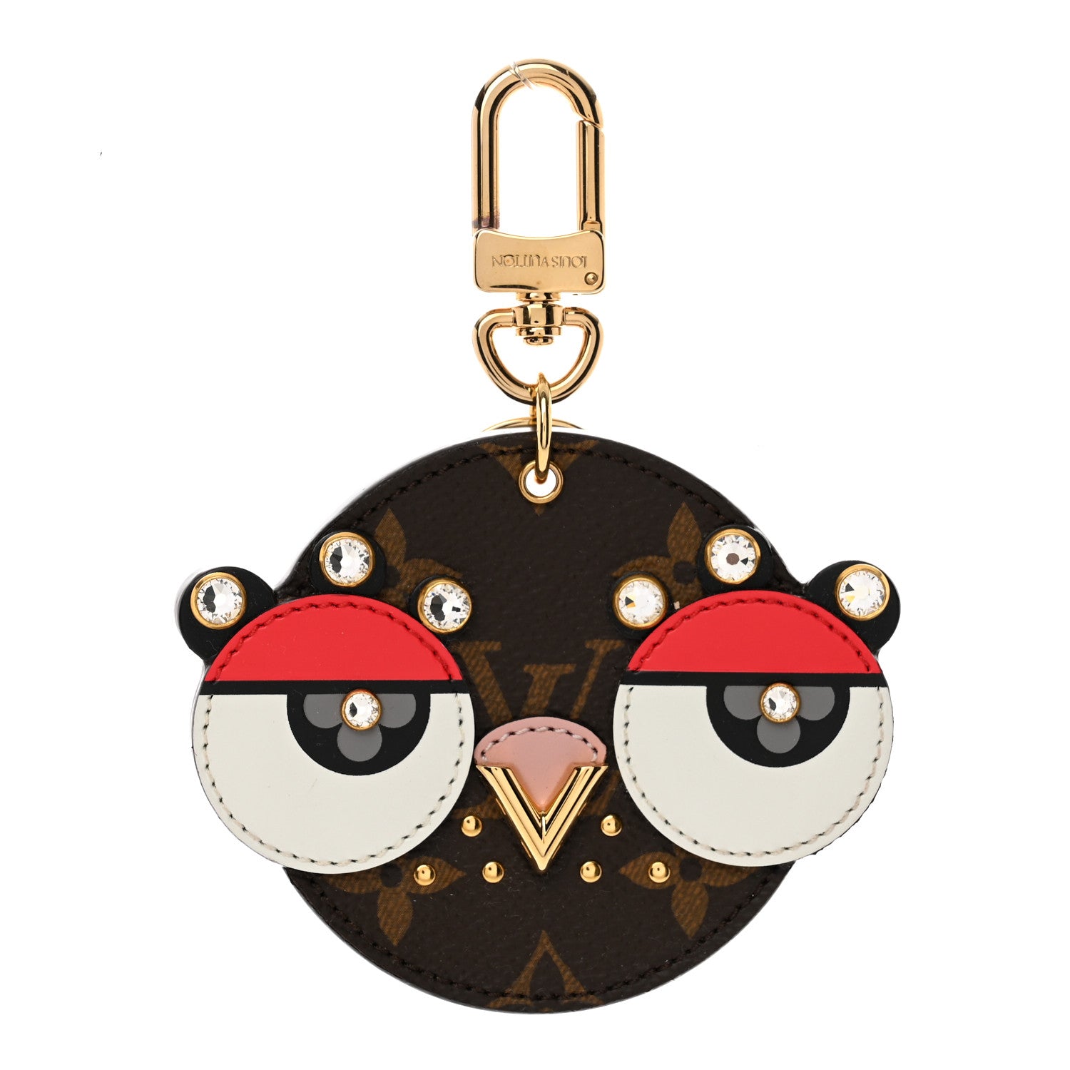 Louis Vuitton Monogram Animal Faces Bird Bag Charm 1 of 3