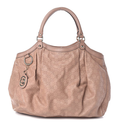 Gucci Guccissima Large Sukey Tote Winter Rose 1 of 11