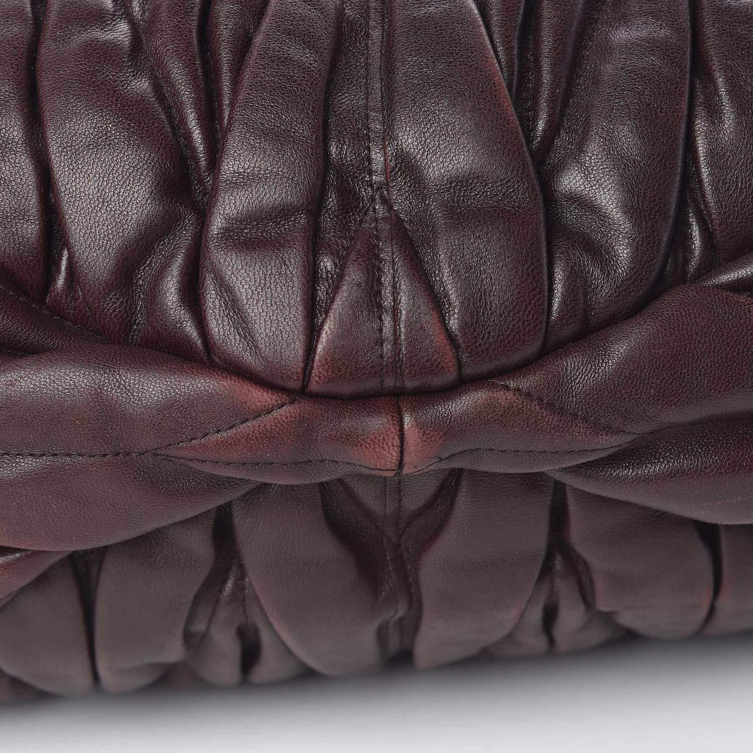 Miu Miu Nappa Matelasse Satchel Brown 10 of 18