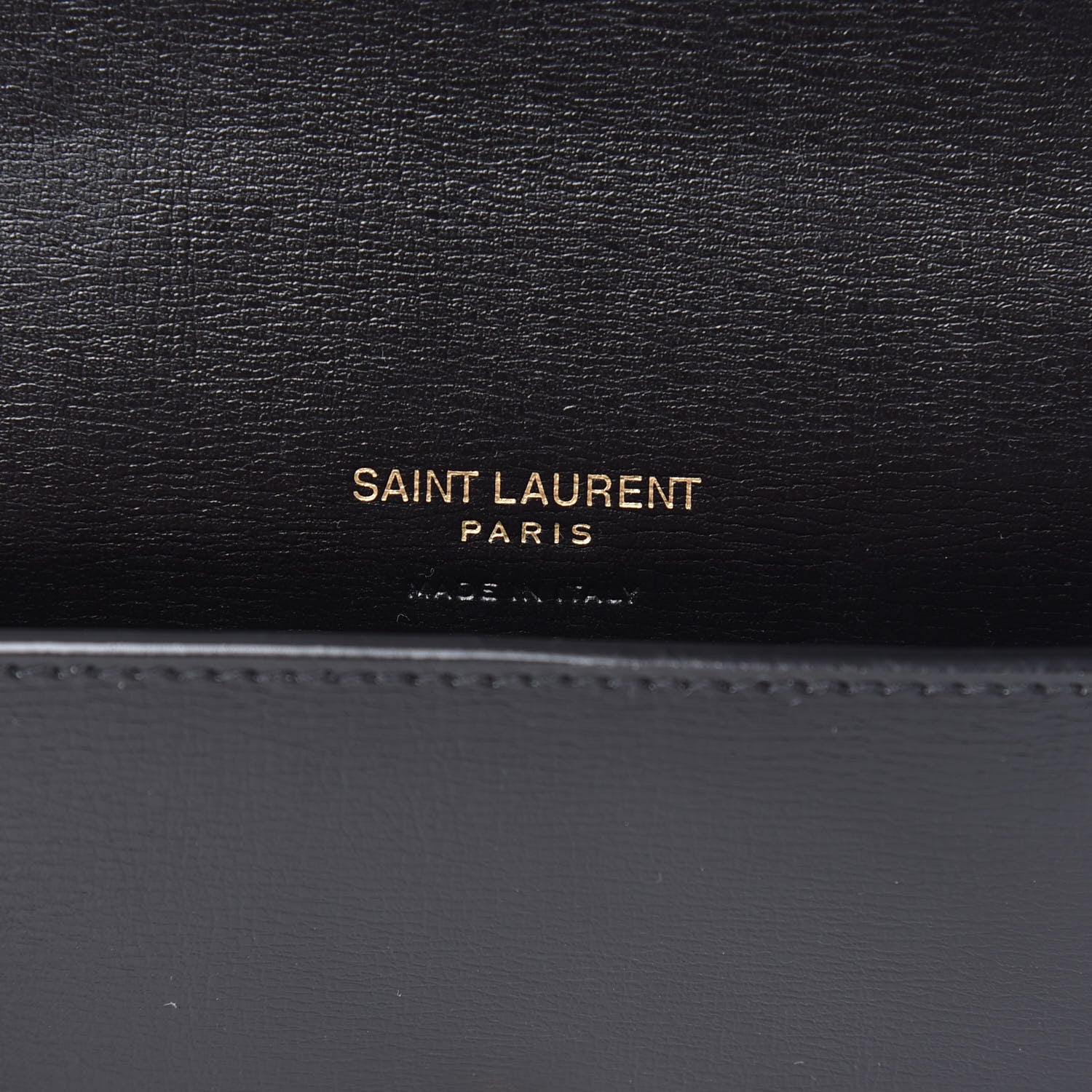 Saint Laurent Smooth Calfskin Monogram Phone Holder Crossbody Black 5 of 9