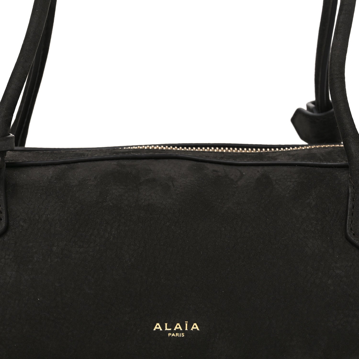 Alaia Nubuck Medium Le Teckel Bag Black Anthracite 7 of 9