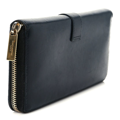 Saint Laurent Calfskin Classic Y Ligne Zip Around Wallet Black 5 of 16