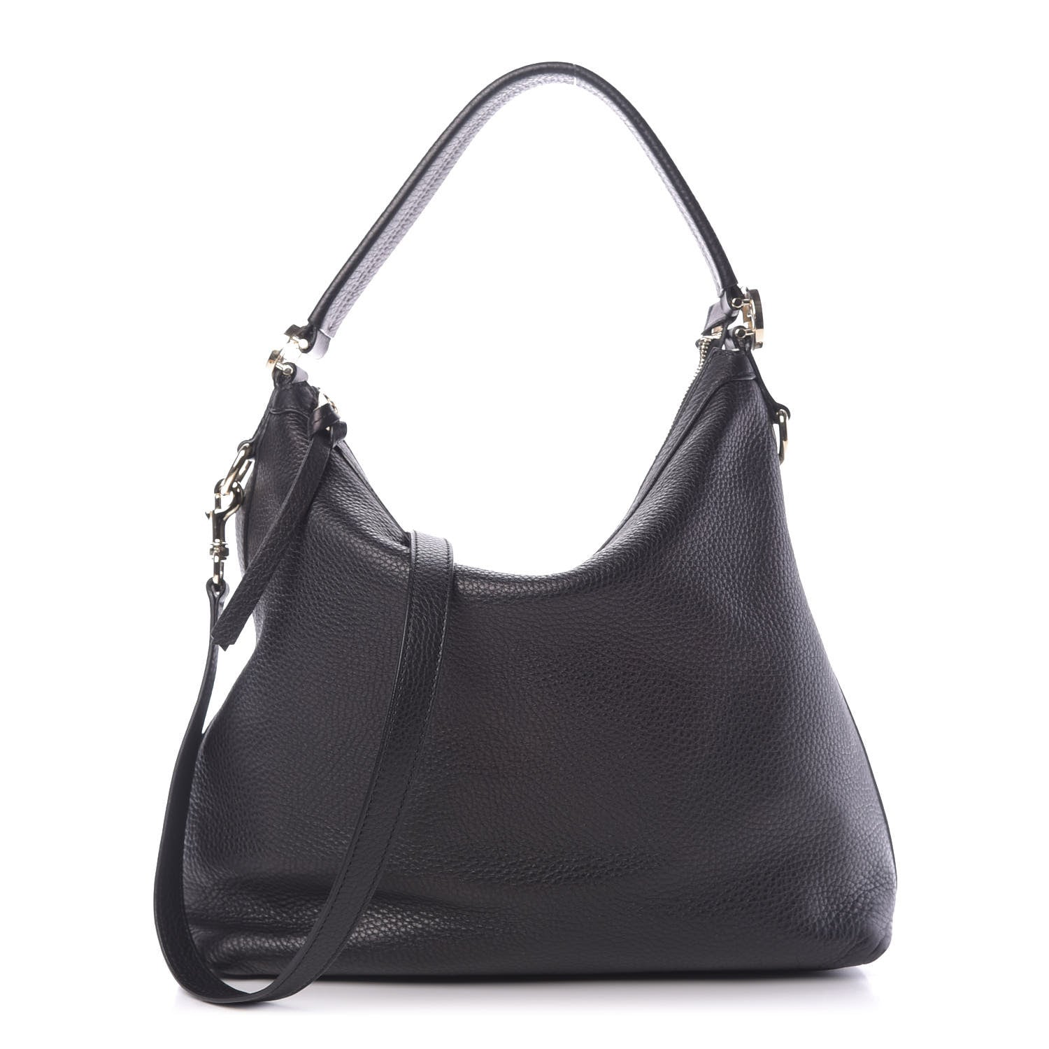 Gucci Pebbled Calfskin Small Miss GG Hobo Black 1 of 10