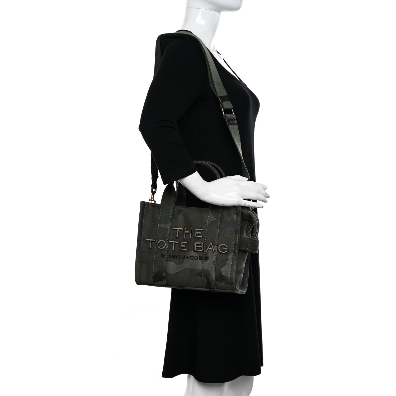 Marc Jacobs Canvas Camouflage Small The Tote Bag Khaki 2 of 13