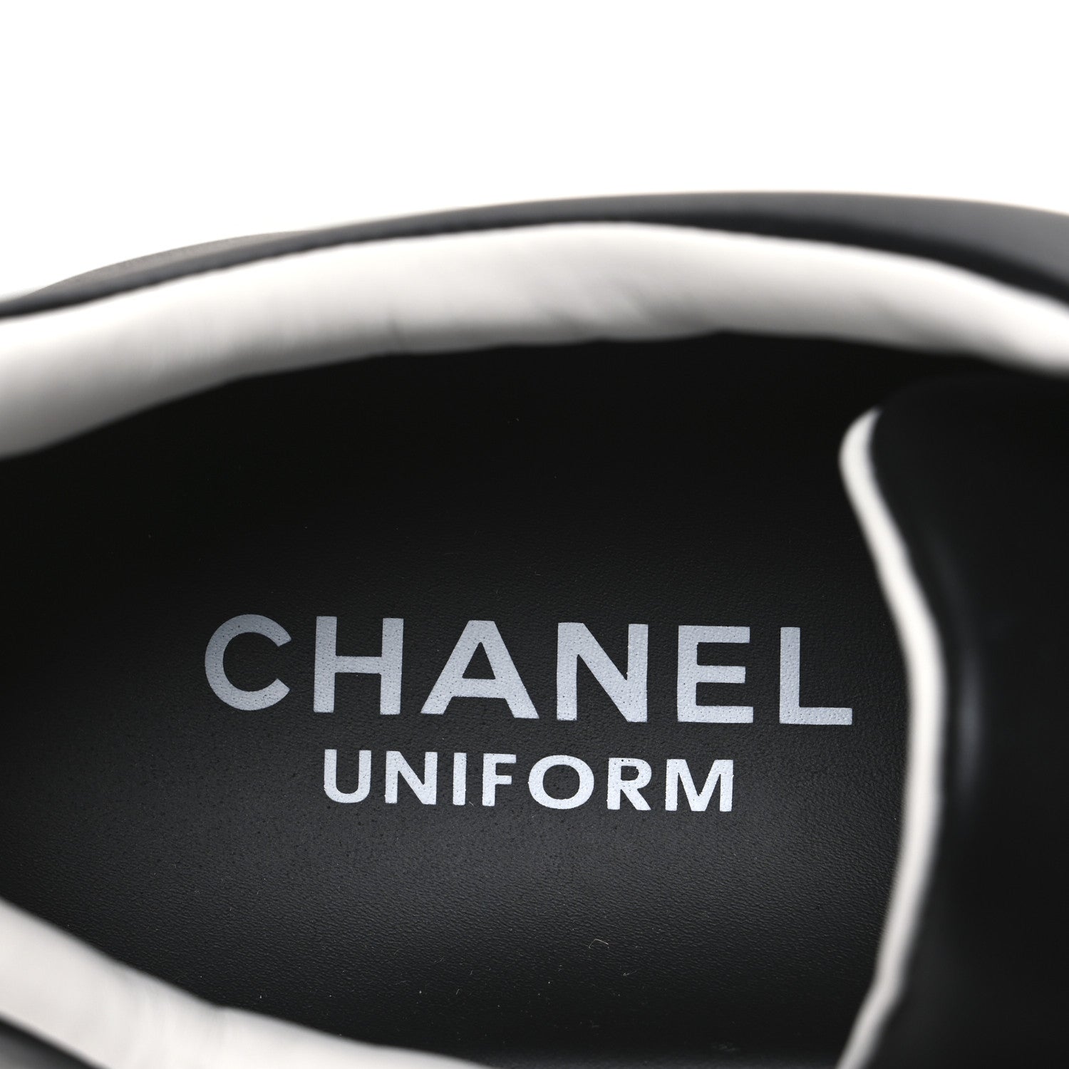 Chanel Calfskin CC Womens Sneakers 41 Black 10 of 10