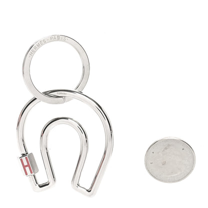 Hermes Stainless Steel Fer a Cheval Key Ring 2 of 6