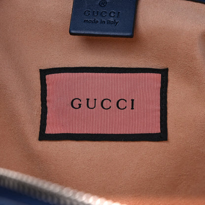 Gucci Calfskin GucciGhost Print Duffle Blue Agata Hibiscus Red 7 of 12
