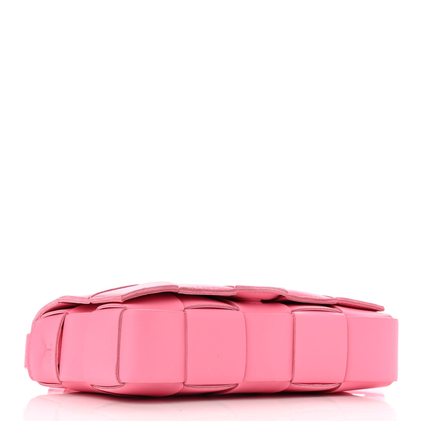 Lambskin Maxi Intrecciato Cassette Crossbody Bag Pink