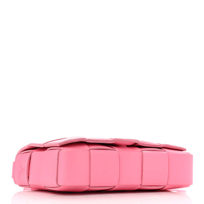 Bottega Veneta Lambskin Maxi Intrecciato Cassette Crossbody Bag Pink 4 of 10