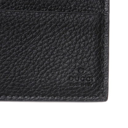 Gucci Cripto Calfskin Logo Bi-Fold Wallet Black Grege 6 of 8