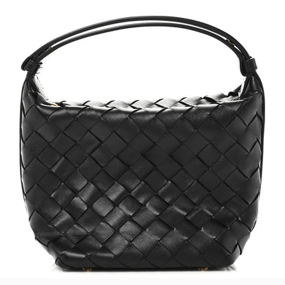 Bottega Veneta Calfskin Nappa Intrecciato Mini Wallace Black 1 of 10