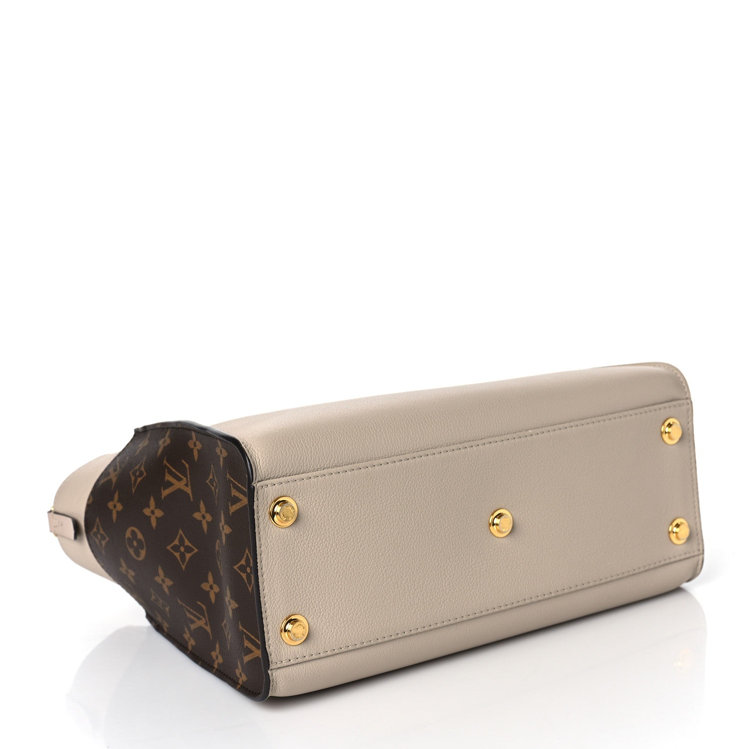 Louis Vuitton Calfskin Monogram On My Side Greige 4 of 8