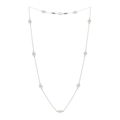 Tiffany Sterling Silver Pearl Elsa Peretti Pearls By The Yard Necklace 2 of 4