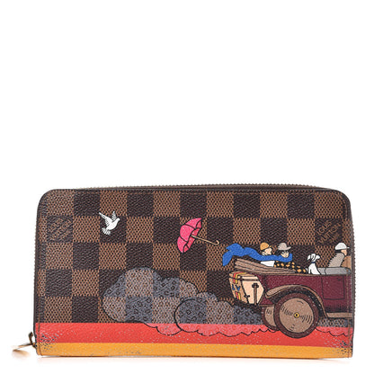Louis Vuitton Damier Ebene 2015 Christmas Animation Zippy Wallet Poppy 1 of 28