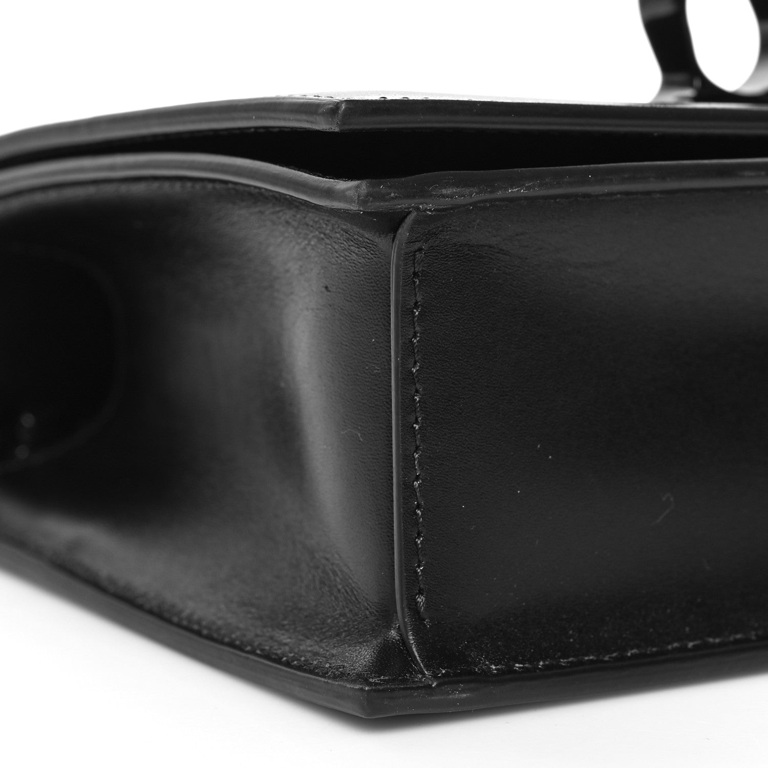 Alexander McQueen Calfskin Knuckle Shoulder Bag Black 8 of 10