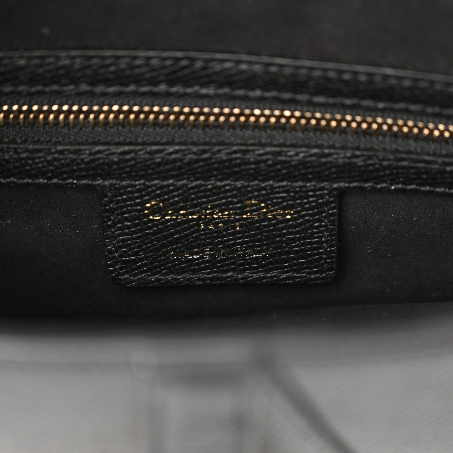 Grained Calfskin Saddle Bag With Strap Black