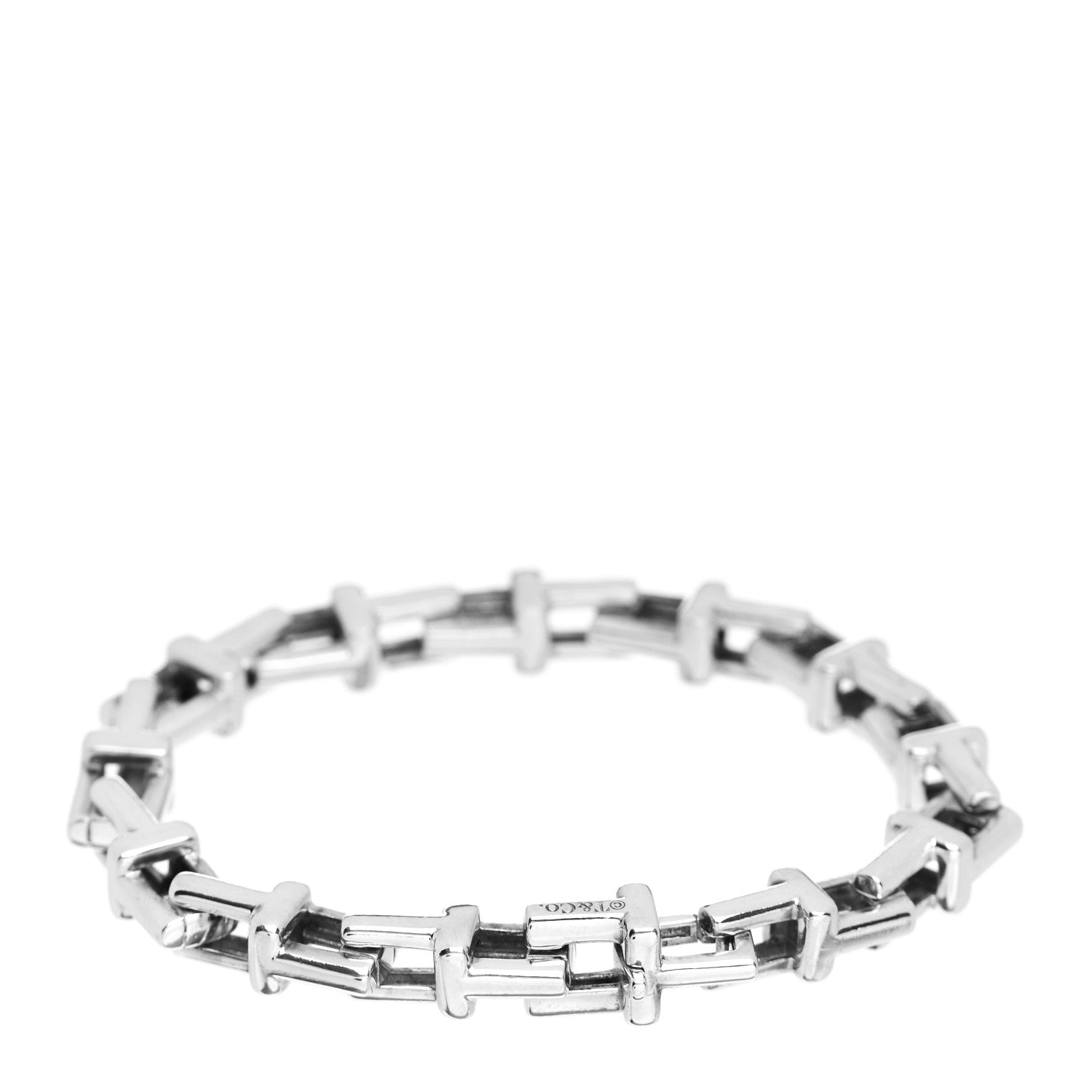 Tiffany Sterling Silver T Chain Bracelet 3 of 4