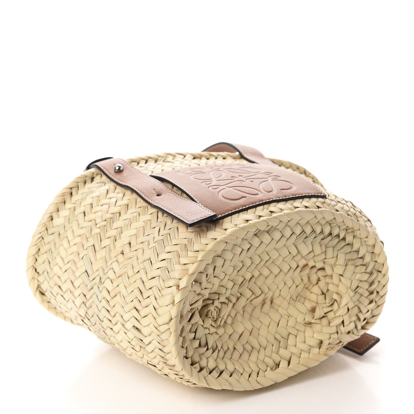 Raffia Small Basket Tote Bag Natural Tan