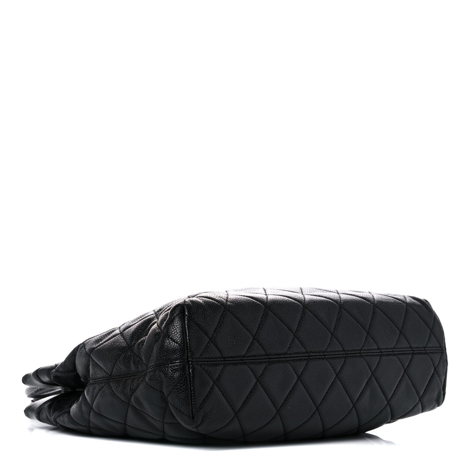 Chanel Caviar Quilted CC Shopping Tote Black 4 of 16
